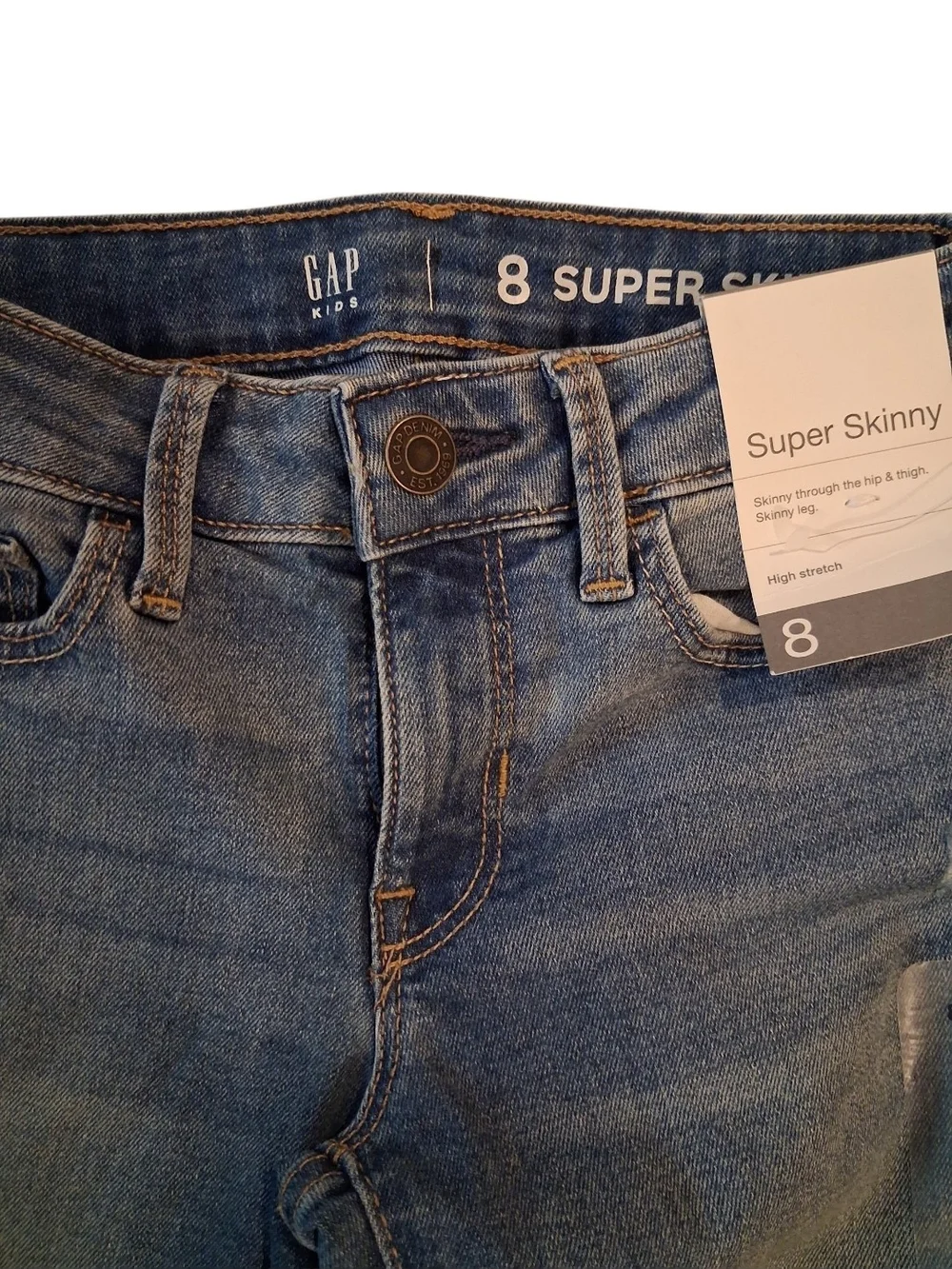 GAP Kids Super Skinny Jeans in Blue Wash